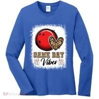 Bleached Bowling Game Day Vibes Bowling Mom Game Day Season Gift Women's Long Sleeve Shirt thumb 0