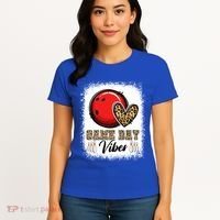 Bleached Bowling Game Day Vibes Bowling Mom Game Day Season Gift Women's T-Shirt thumb 4