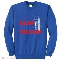 Beer Bacon Gun Freedom American Flag Usa Country Gift Sweatshirt thumb 0