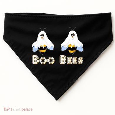Boo Bees Gift Cute Funny Boobees Halloween Meme Gift USA-Made Doggie Bandana