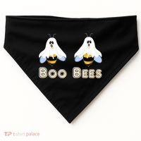 Boo Bees Gift Cute Funny Boobees Halloween Meme Gift USA-Made Doggie Bandana thumb 0