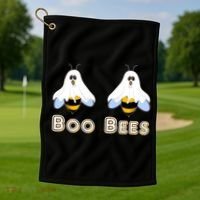 Boo Bees Gift Cute Funny Boobees Halloween Meme Gift Golf Towel thumb 1