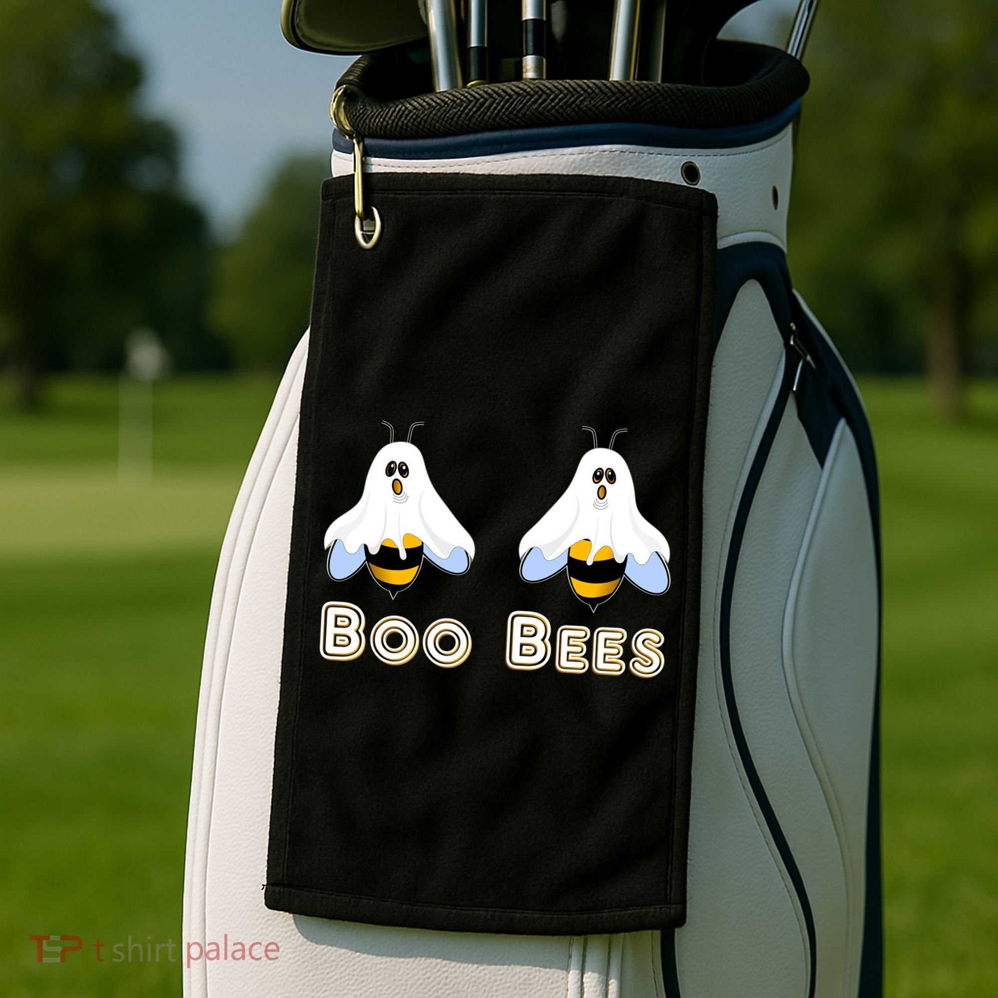 Boo Bees Gift Cute Funny Boobees Halloween Meme Gift Golf Towel