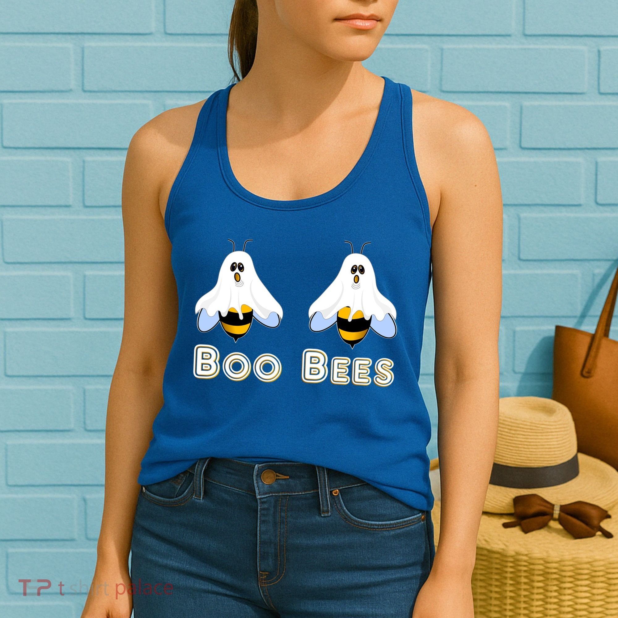 Boo Bees Gift Cute Funny Boobees Halloween Meme Gift Women's Tank Top