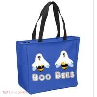 Boo Bees Gift Cute Funny Boobees Halloween Meme Gift Tote Bag thumb 2