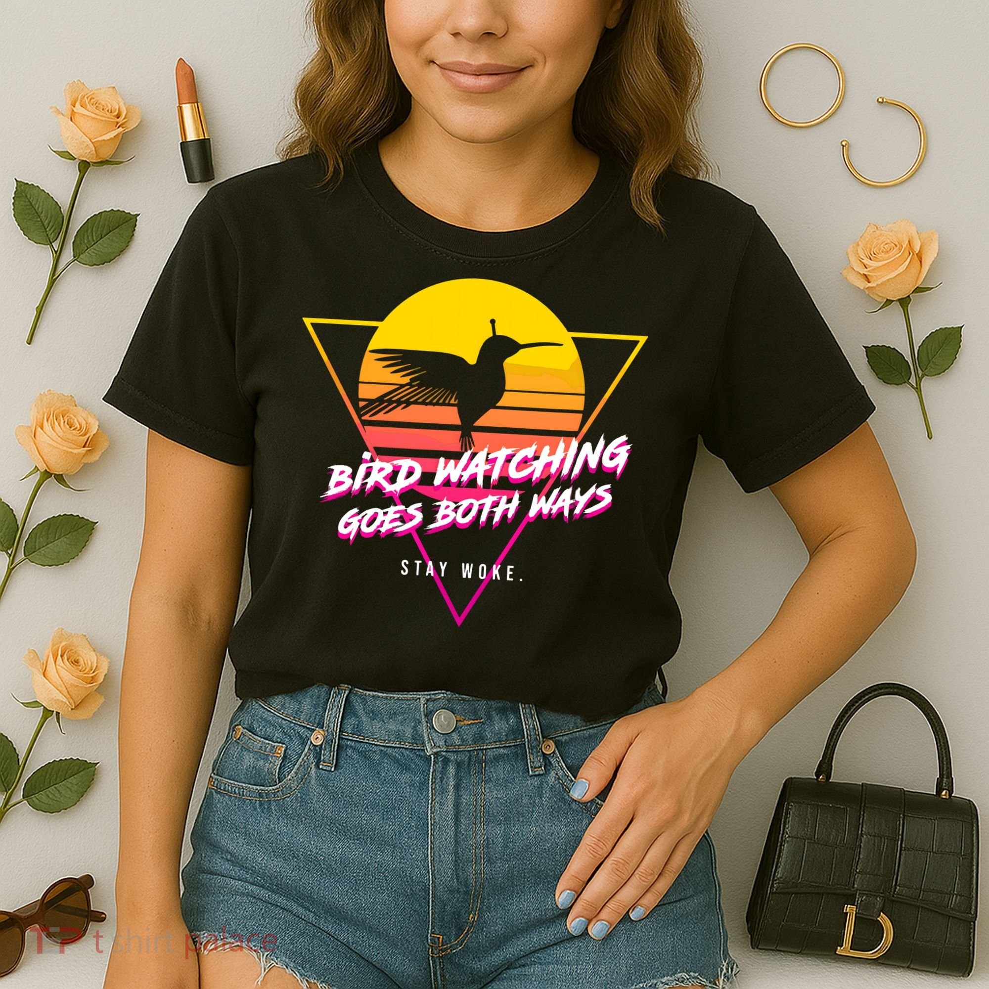 Birds Birdwatching Goes Both Ways They Arent Real Truth Meme Comfort Colors Boxy T-Shirt