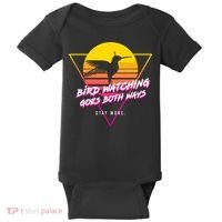 Birds Birdwatching Goes Both Ways They Arent Real Truth Meme Baby Bodysuit thumb 0