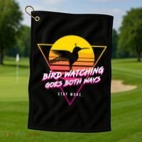 Birds Birdwatching Goes Both Ways They Arent Real Truth Meme Golf Towel thumb 1