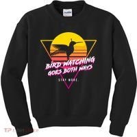 Birds Birdwatching Goes Both Ways They Arent Real Truth Meme Kids Sweatshirt thumb 0