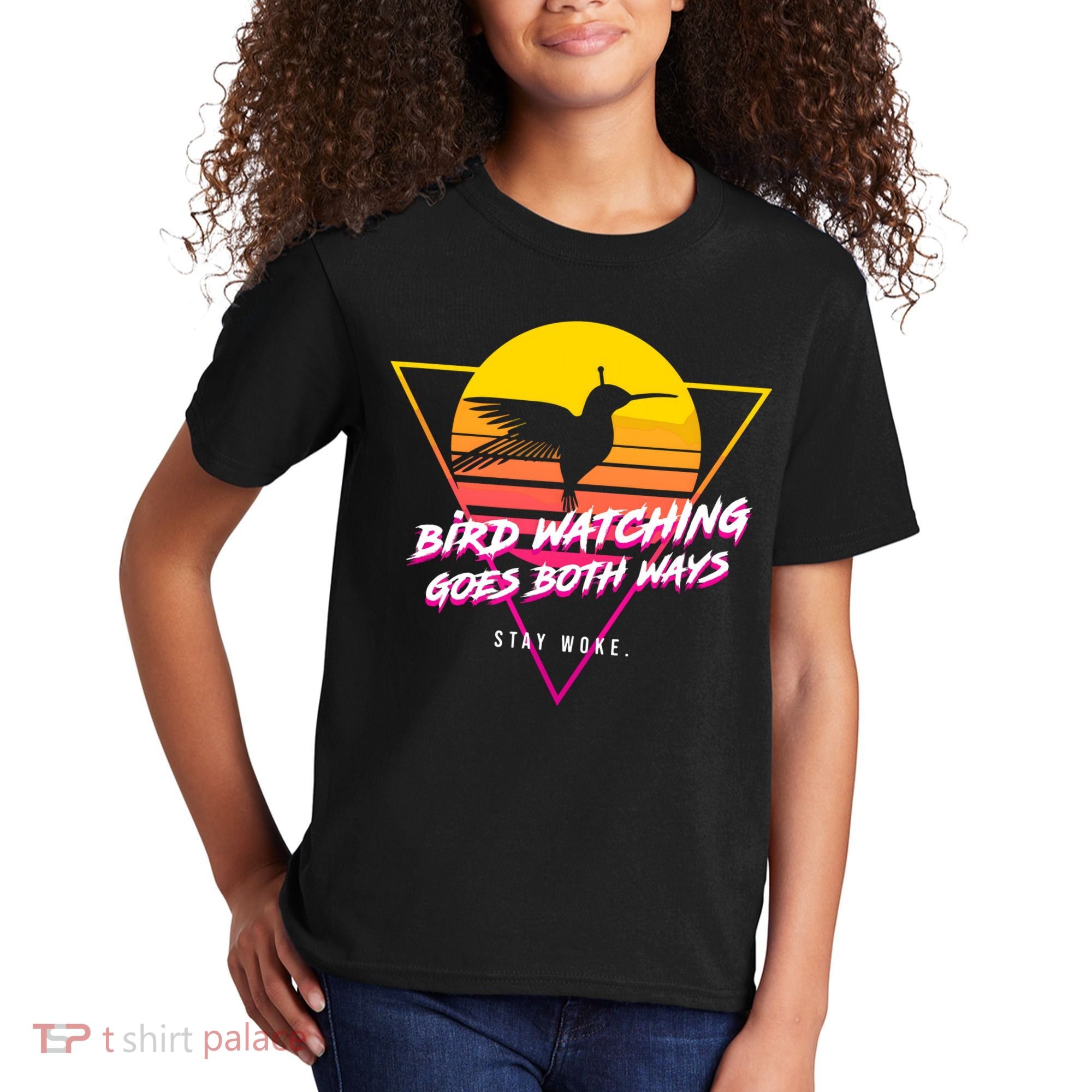 Birds Birdwatching Goes Both Ways They Arent Real Truth Meme Kids T-Shirt