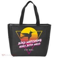 Birds Birdwatching Goes Both Ways They Arent Real Truth Meme Tote Bag thumb 0