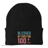 Blessed By God For 100 Years Old Religious Beanie thumb 0