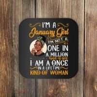 Black  Birthday Gifts Melanin  Capricorn Queen Coaster thumb 0