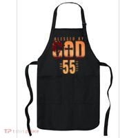Blessed By God For 55 Years 55th Birthday Religious Theme Apron thumb 0