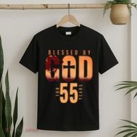 Blessed By God For 55 Years 55th Birthday Religious Theme T-Shirt thumb 2