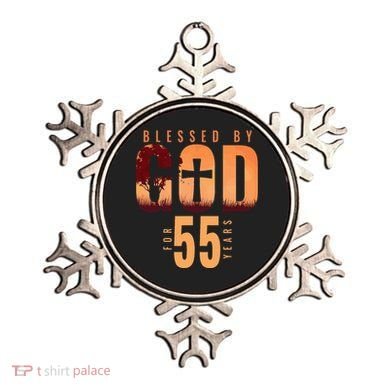 Blessed By God For 55 Years 55th Birthday Religious Theme Ornament