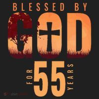 Blessed By God For 55 Years 55th Birthday Religious Theme Golf Towel thumb 3