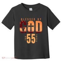 Blessed By God For 55 Years 55th Birthday Religious Theme Toddler T-Shirt thumb 0