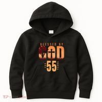 Blessed By God For 55 Years 55th Birthday Religious Theme Kids Hoodie thumb 0