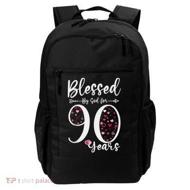 Blessed by God For 90 Years Old 90th Birthday Gift For WoM.e.n Backpack