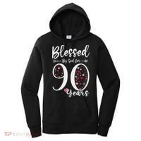 Blessed by God For 90 Years Old 90th Birthday Gift For WoM.e.n Women's Hoodie thumb 0