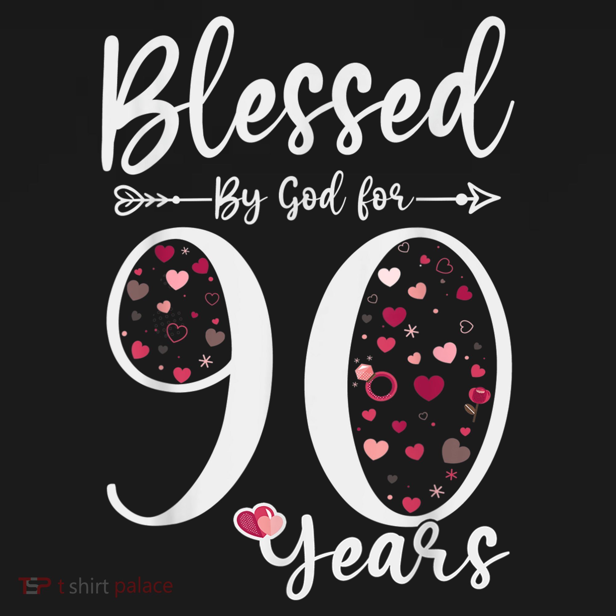 Blessed by God For 90 Years Old 90th Birthday Gift For WoM.e.n Visor