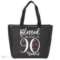 Blessed by God For 90 Years Old 90th Birthday Gift For WoM.e.n Tote Bag thumb 0