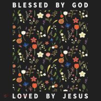 Blessed By God Loved By Jesus Wildflower Christian Women's Sweatshirt thumb 2