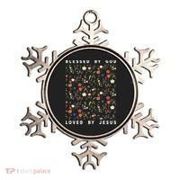 Blessed By God Loved By Jesus Wildflower Christian Ornament thumb 0