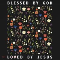 Blessed By God Loved By Jesus Wildflower Christian Kids Sweatshirt thumb 2