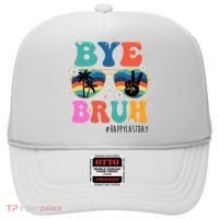 Bye Bruh Happy Last Day Of School Retro Hippie Hat thumb 0