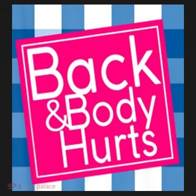 Back & Body Hurts Sweatshirt Cinch Pack Bag