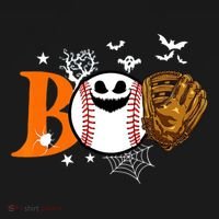 Boo Baseball Halloween Player Catcher Pitcher Spooky Season Meaningful Gift Bucket Hat thumb 4