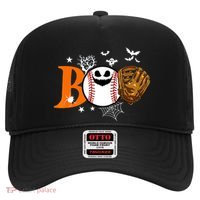 Boo Baseball Halloween Player Catcher Pitcher Spooky Season Meaningful Gift Hat thumb 0