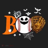 Boo Baseball Halloween Player Catcher Pitcher Spooky Season Meaningful Gift Hat thumb 2