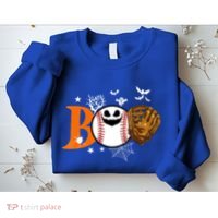 Boo Baseball Halloween Player Catcher Pitcher Spooky Season Meaningful Gift Sweatshirt thumb 2