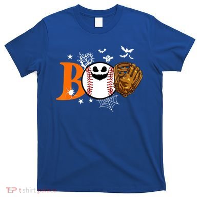 Boo Baseball Halloween Player Catcher Pitcher Spooky Season Meaningful Gift T-Shirt