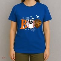 Boo Baseball Halloween Player Catcher Pitcher Spooky Season Meaningful Gift T-Shirt thumb 4
