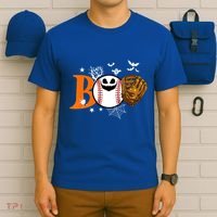 Boo Baseball Halloween Player Catcher Pitcher Spooky Season Meaningful Gift T-Shirt thumb 6