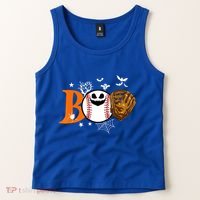 Boo Baseball Halloween Player Catcher Pitcher Spooky Season Meaningful Gift Tank Top thumb 2