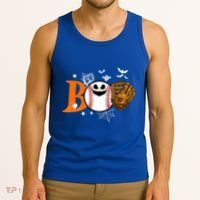 Boo Baseball Halloween Player Catcher Pitcher Spooky Season Meaningful Gift Tank Top thumb 3