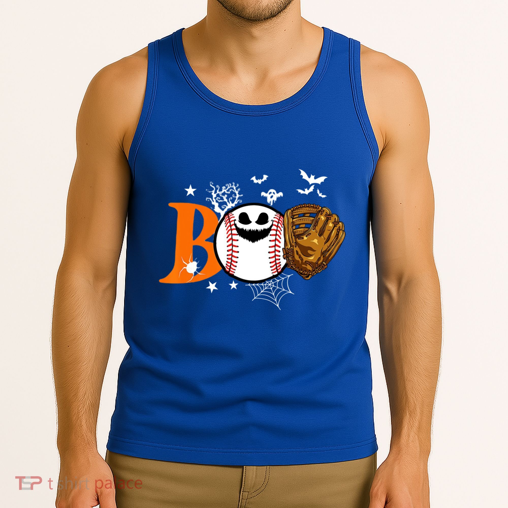 Boo Baseball Halloween Player Catcher Pitcher Spooky Season Meaningful Gift Tank Top