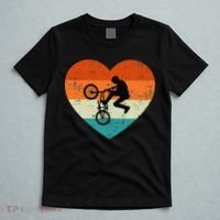 BMX Biker Heart Love Retro Valentines Day T-Shirt thumb 5