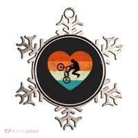 BMX Biker Heart Love Retro Valentines Day Ornament thumb 0