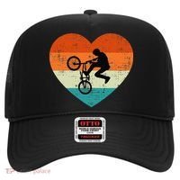 BMX Biker Heart Love Retro Valentines Day Hat thumb 0
