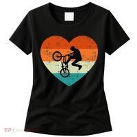 BMX Biker Heart Love Retro Valentines Day Women's T-Shirt thumb 0