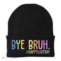 Bye Bruh Happy Last Day Schools Out Beanie thumb 0