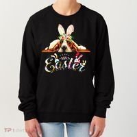 Bunny Basset Hound Lovers With Easter Eggs Women's Sweatshirt thumb 0