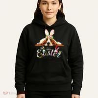Bunny Basset Hound Lovers With Easter Eggs Hoodie thumb 5