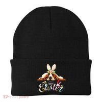 Bunny Basset Hound Lovers With Easter Eggs Beanie thumb 0